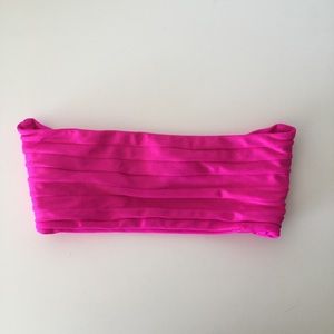 Mikoh hot pink bikini top xs